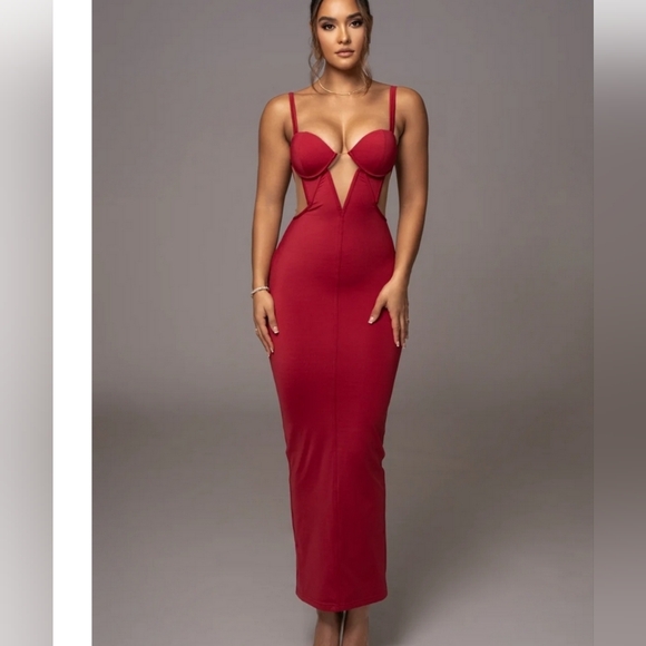 JLUXLABEL Red Backless Dress - Picture 1 of 11